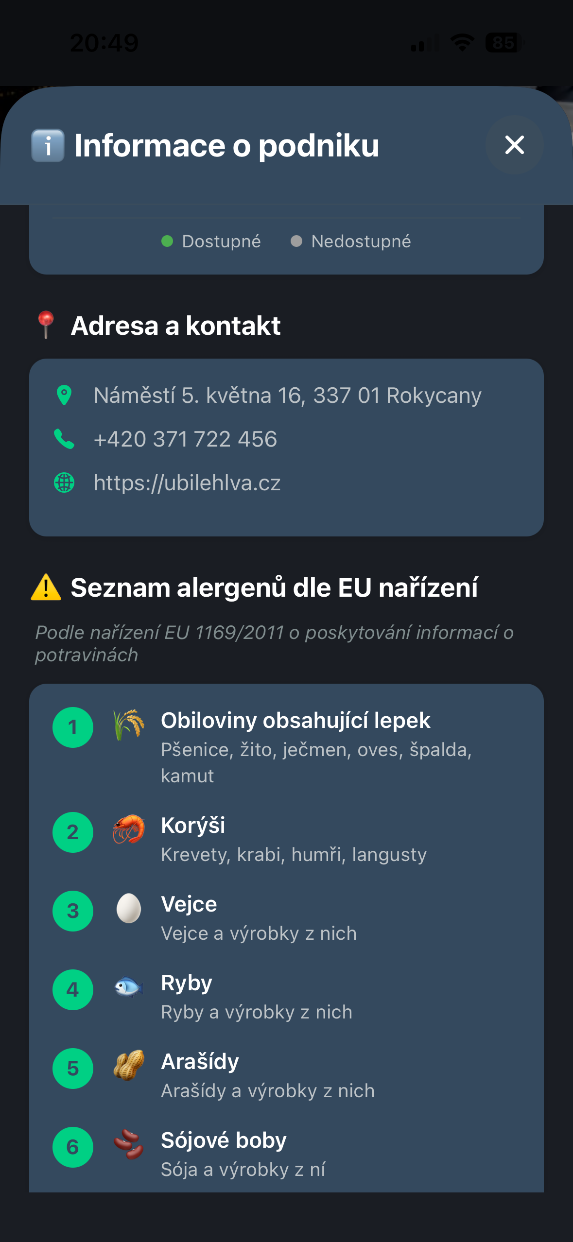 RokycanyGo – informace o partnerovi a otevírací doby