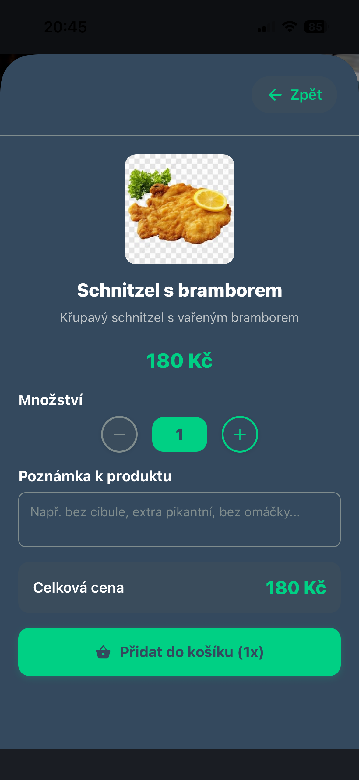 RokycanyGo – detail produktu a přidání do košíku